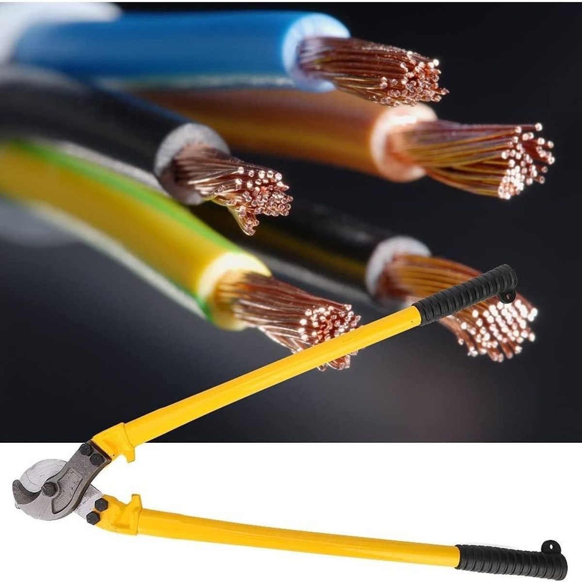 GENERICO - Alicate Corta Cable 18 Industrial con Mango Antideslizante