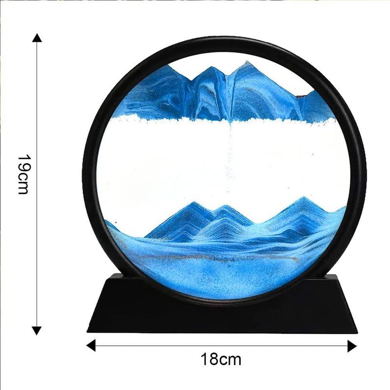 GENERICO - Reloj de Arena 3D con Paisaje Natural Relajante