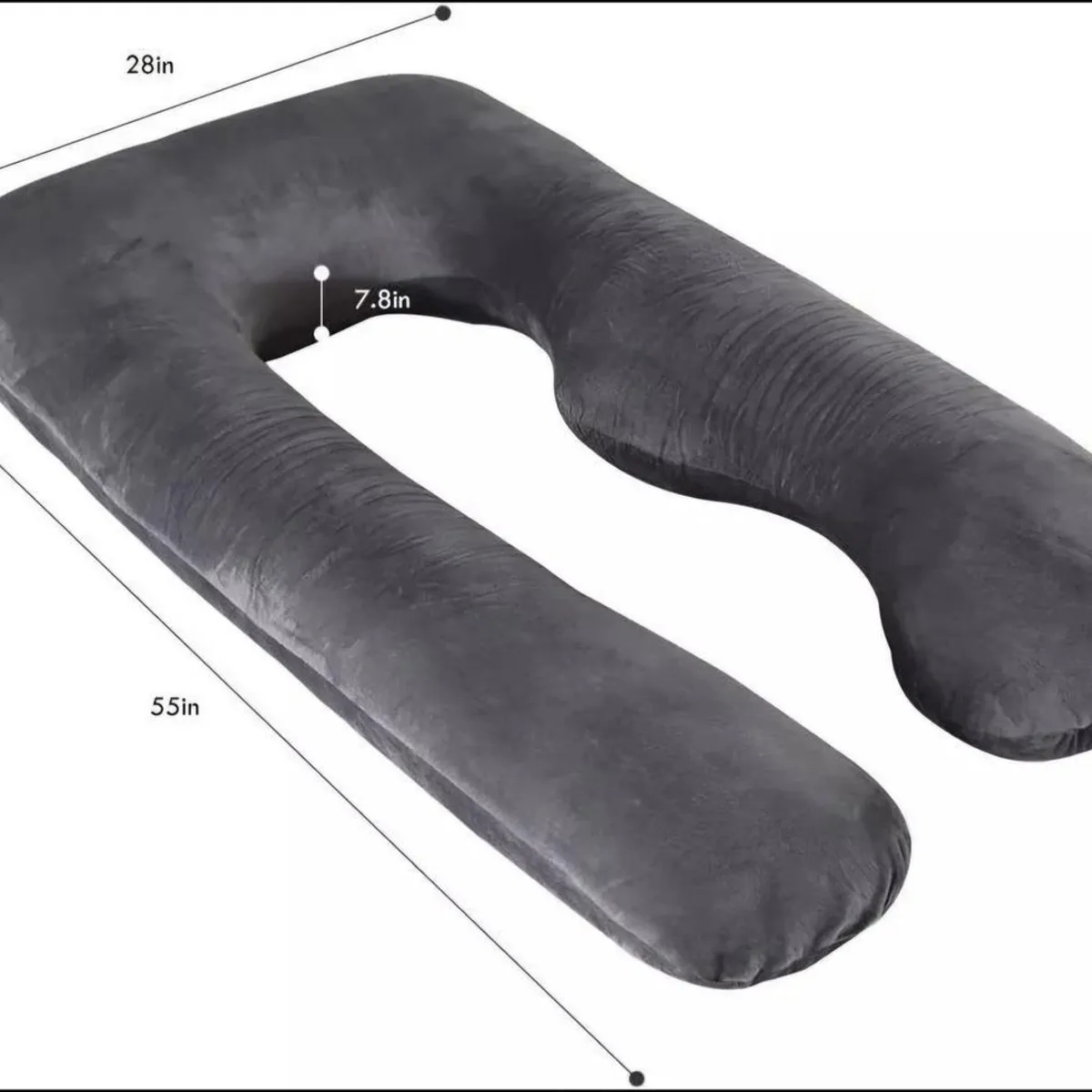 GENERICO - Cojín Maternal Suave y Hipoalergénico para Embarazo