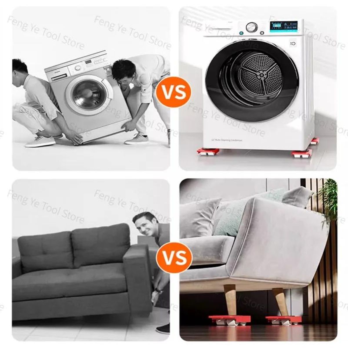 GENERICO - Elevador Ergonómico para Mover Muebles y Electrodomésticos