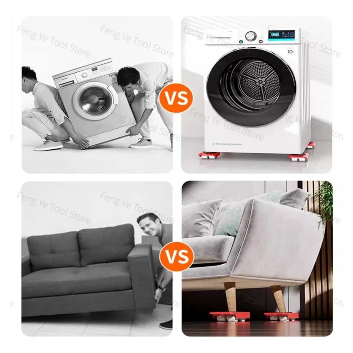 GENERICO - Elevador Ergonómico para Mover Muebles y Electrodomésticos