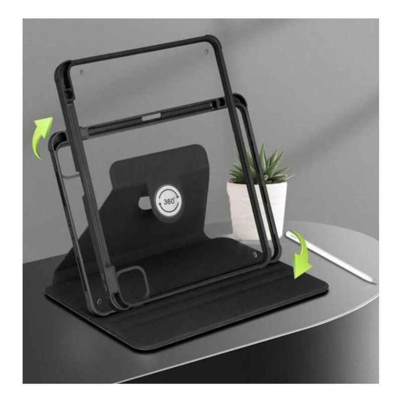GENERICO - Funda 360 Transparente con Soporte para iPad Pro 13