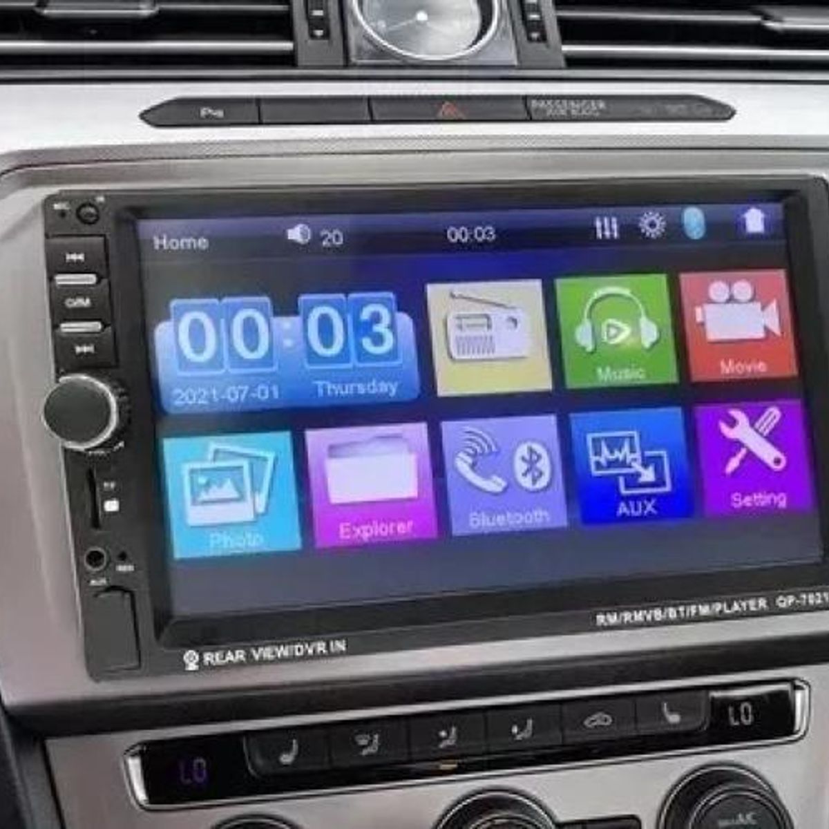 GENERICO - Radio 2 Din 7 Bluetooth y Mirror Link para tu auto