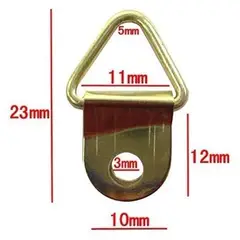 GENERICO - Ganchos de Metal en V para Colgar Cuadros y Fotos 100 Uds