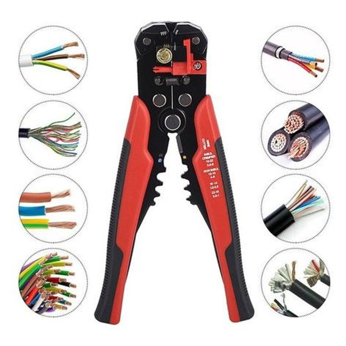 GENERICO - Alicate Multifuncional para Pelar y Crimpar Cables 02-6mm