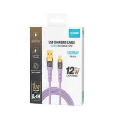 KBOD - Cable Para Carga y Datos Usb Para IP Cbo75 1 Metro 12W Lila