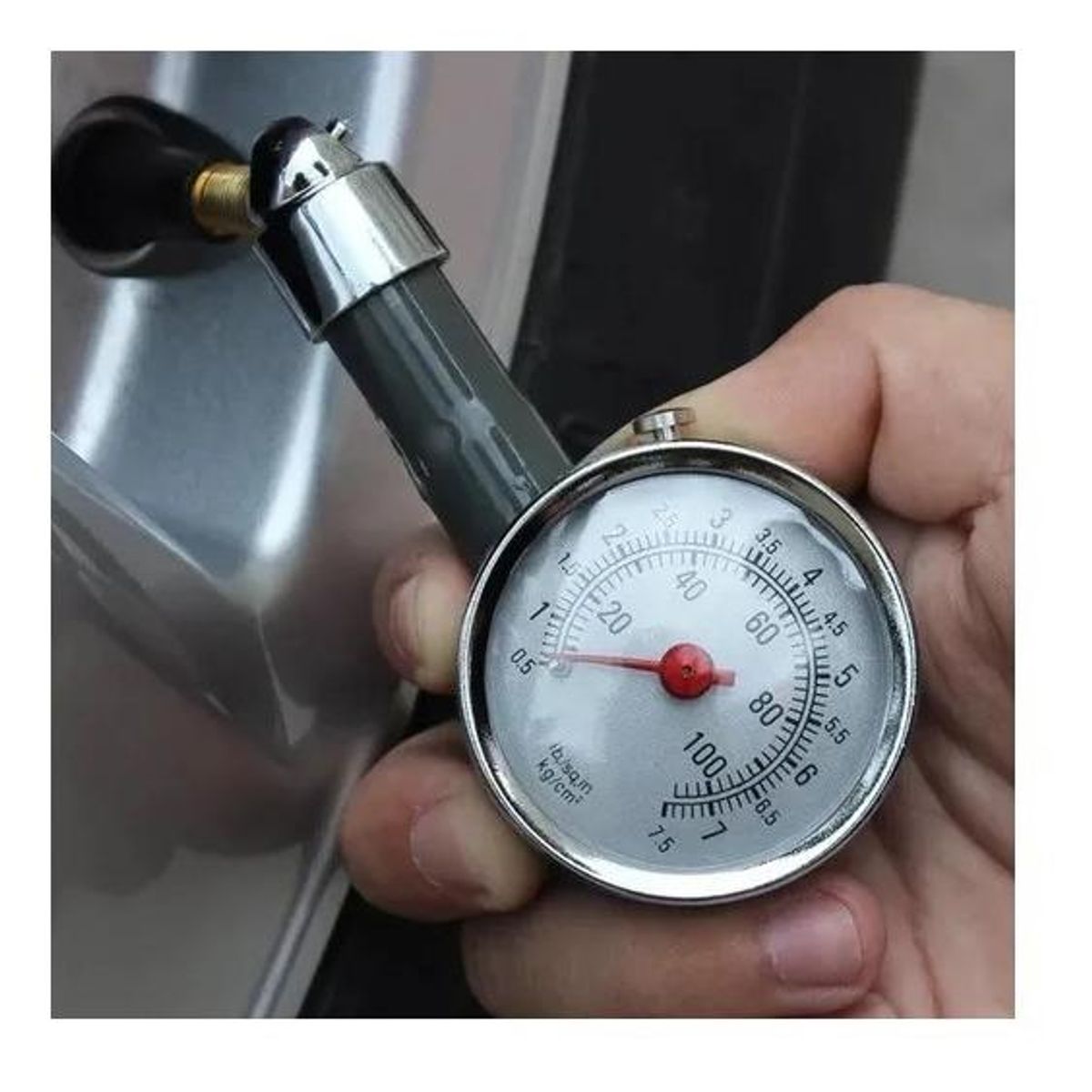 GENERICO - Medidor de Presión de Neumáticos 10 a 100 PSI Portátil