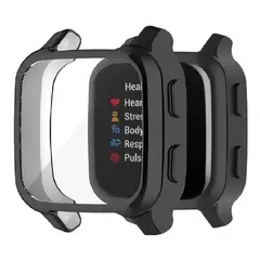 GENERICO - Pack de 2 Fundas TPU para Reloj Garmin Venus Sq Negro