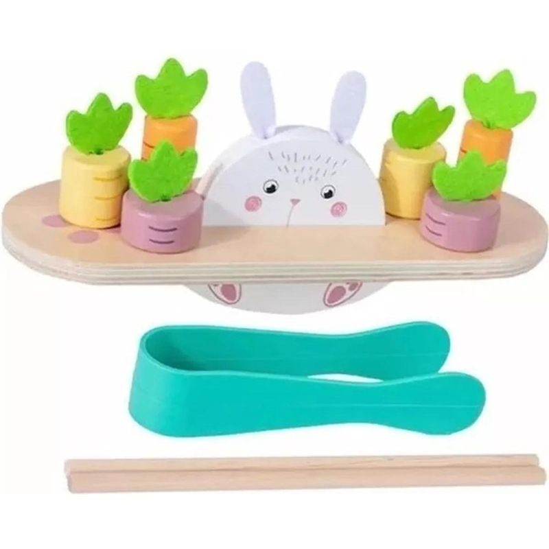 GENERICO - Desafío de Equilibrio Conejo y Zanahorias para Niños