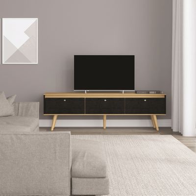 Imagen 2 del producto Rack TV hasta 70 pulgadas 160x59x36 cm Negro - Memphis