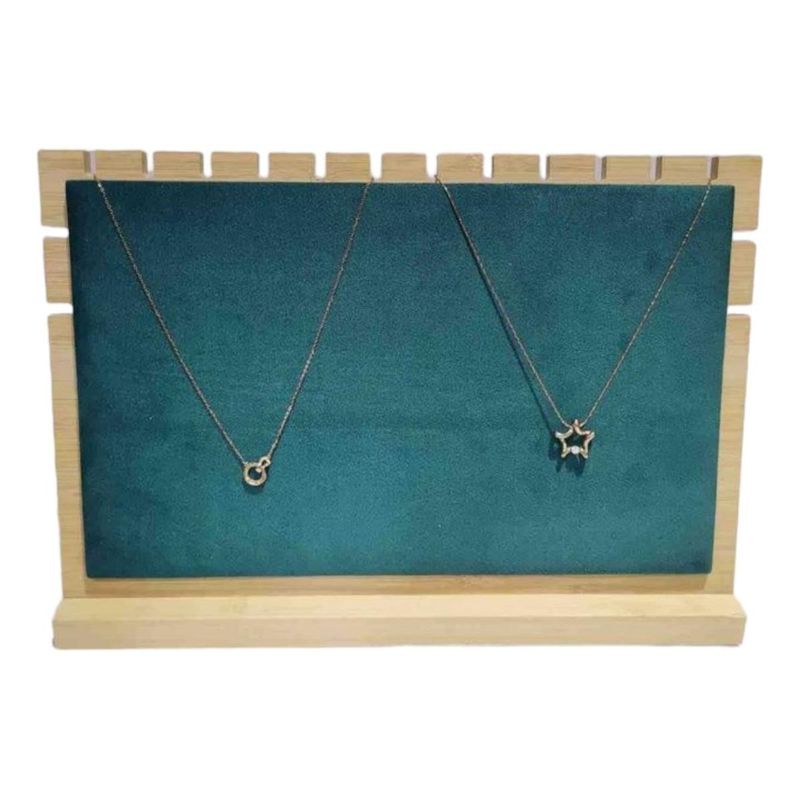 GENERICO - Exhibidores Elegantes de Madera para Joyas y Collares