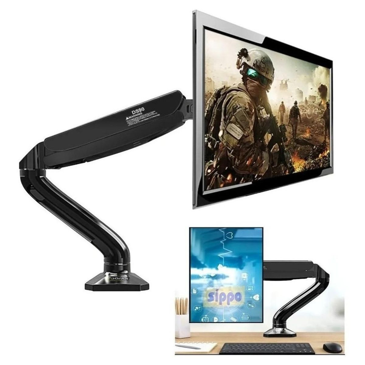 GENERICO - Soporte Articulado para Monitor de 17 a 32 Pulgadas