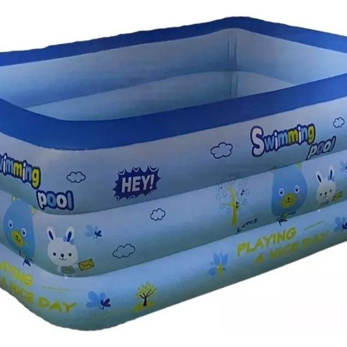 GENERICO - Piscina Inflable Cuadrada para Niños Seguridad y Diversión