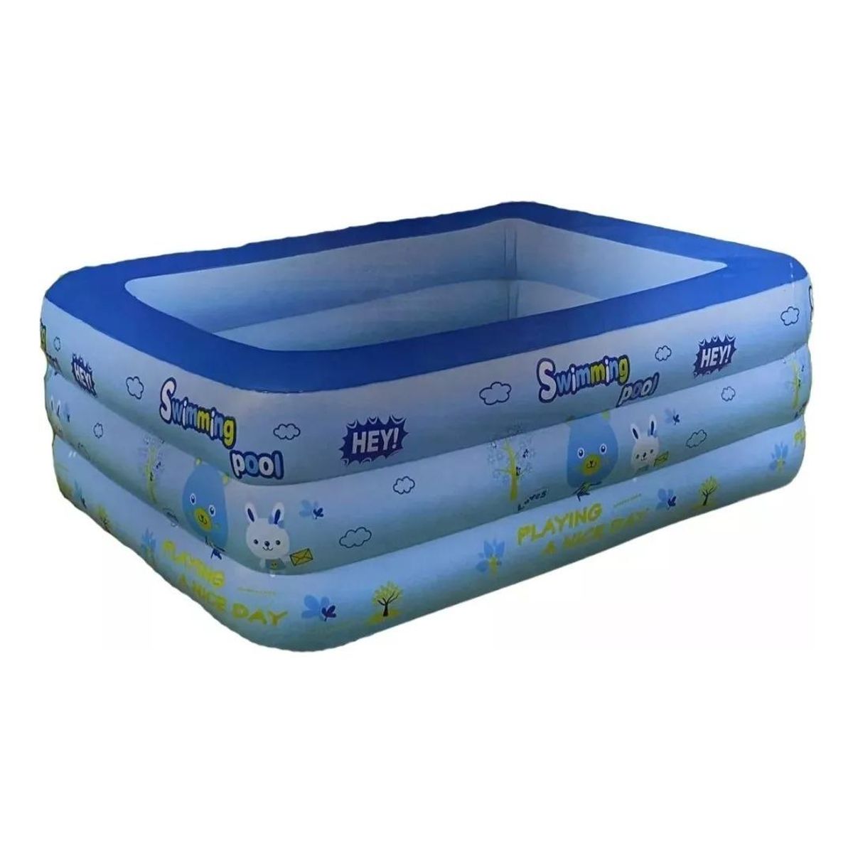 GENERICO - Piscina Inflable Cuadrada para Niños Seguridad y Diversión