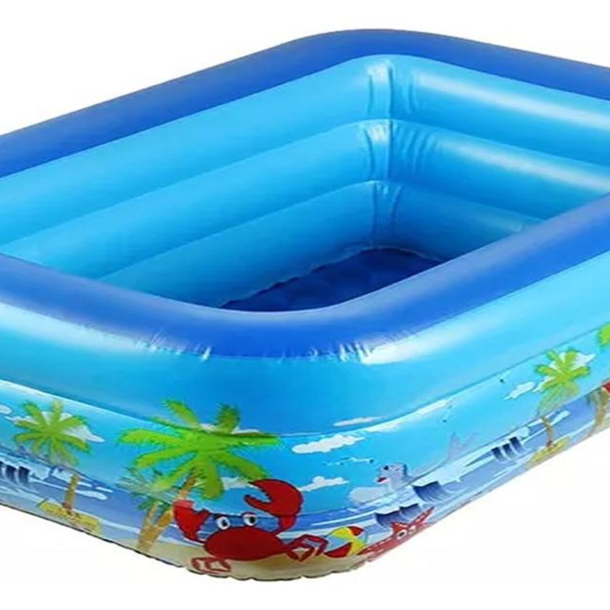 GENERICO - Piscina Inflable Familiar Rectangular 180x125cm Azul
