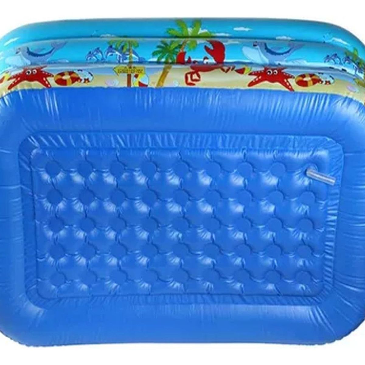 GENERICO - Piscina Inflable Familiar Rectangular 180x125cm Azul