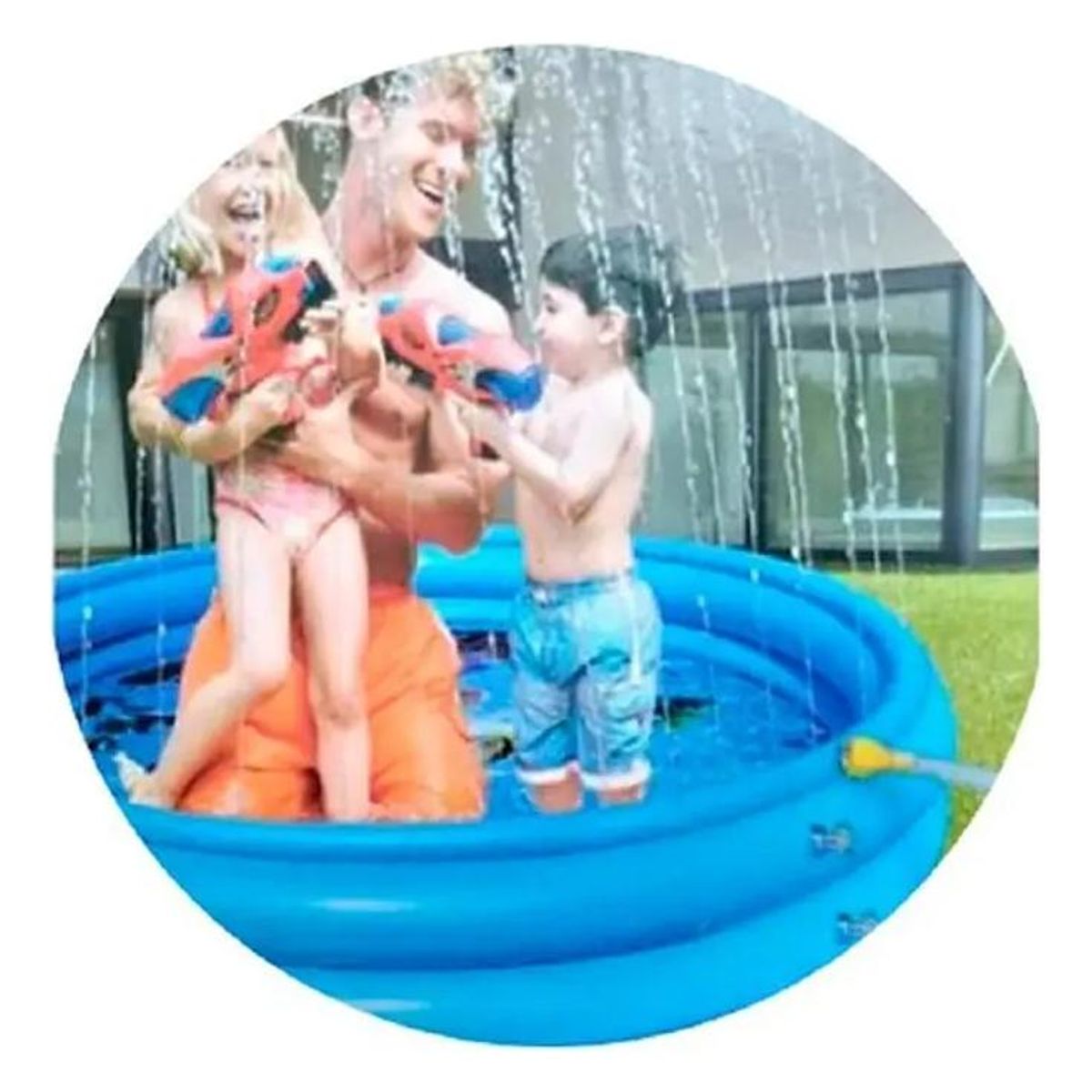 GENERICO - Piscina Inflable Redonda para Niños 152 cm y Rociador