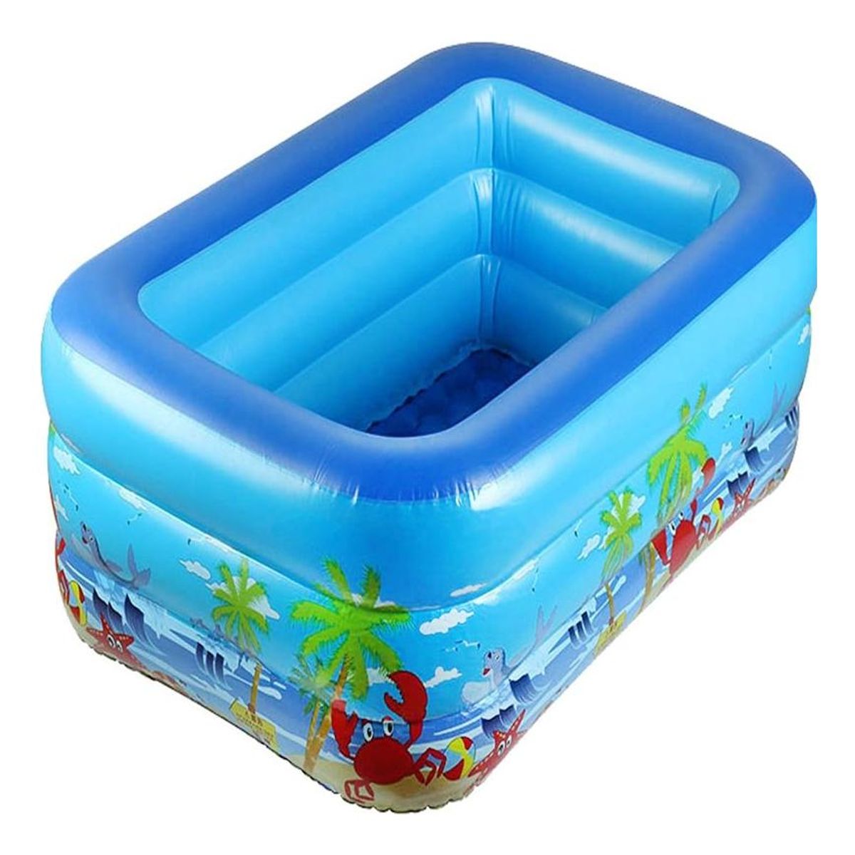 GENERICO - Piscina Inflable Rectangular Azul para Diversión Familiar