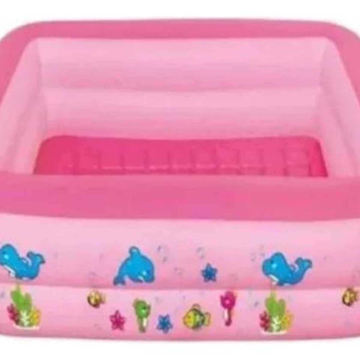 GENERICO - Piscina Inflable Rosa para Diversión Familiar en Verano