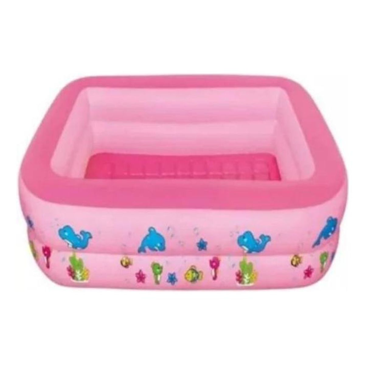 GENERICO - Piscina Inflable Rosa para Diversión Familiar en Verano