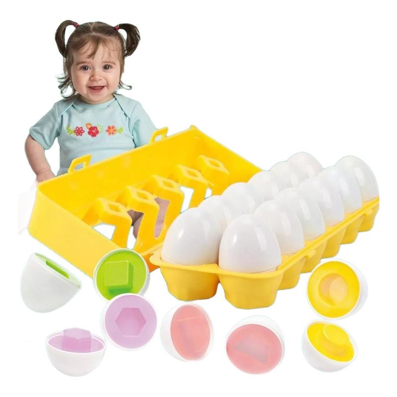 GENERICO - Huevos Apilables Montessori para Aprendizaje Creativo