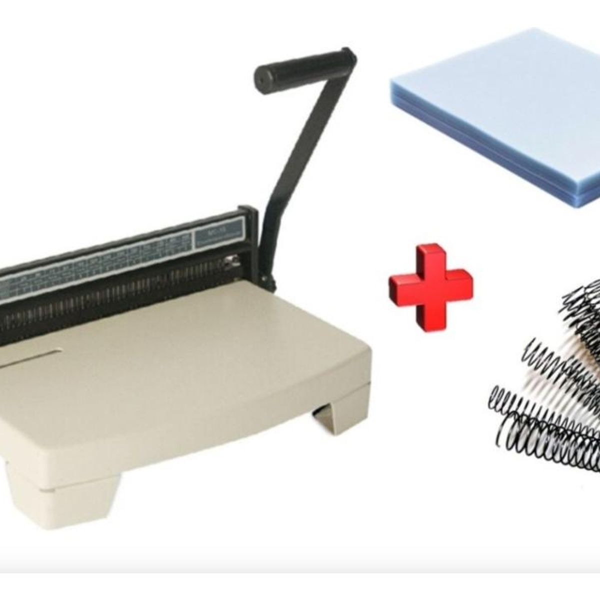 GENERICO - Anilladora manual para encuadernación con espirales Oficio