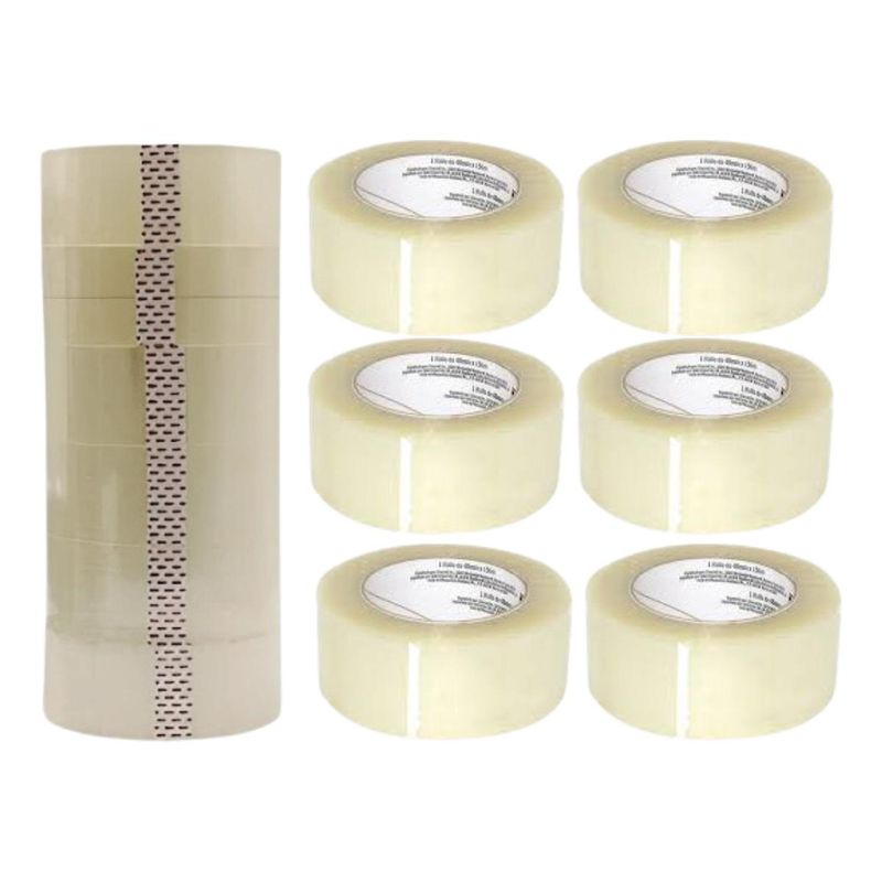 GENERICO - Pack 6 Cintas Adhesivas Resistente para Embalaje Eficaz