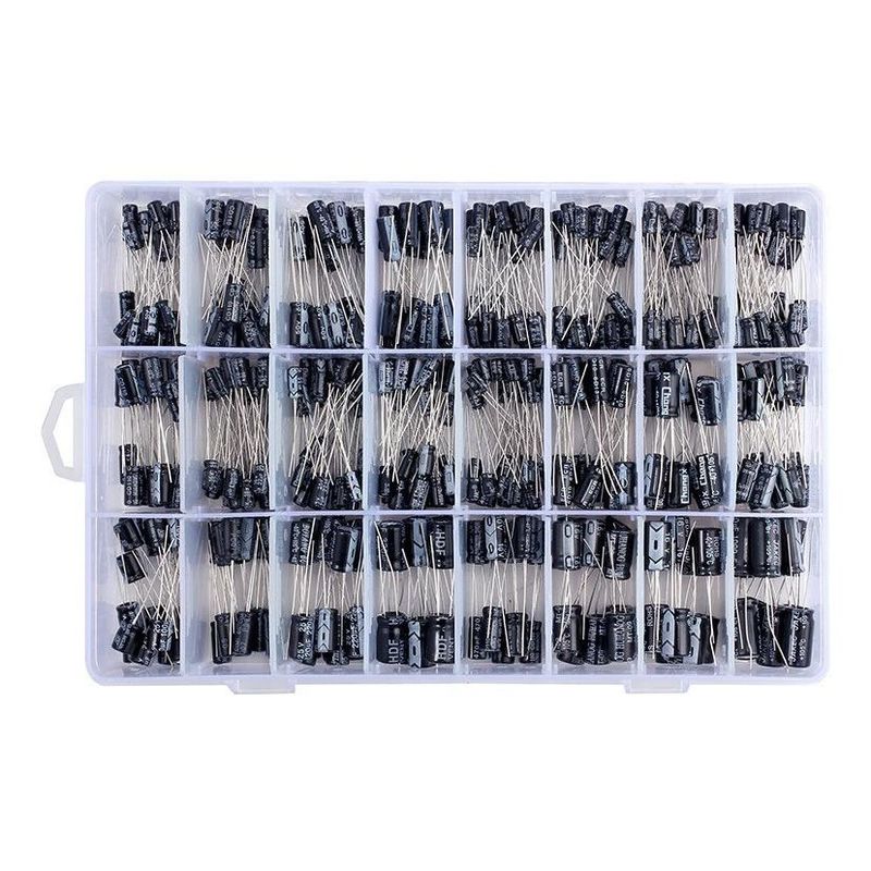 GENERICO - Kit Completo de 500 Condensadores Electrolíticos Variados