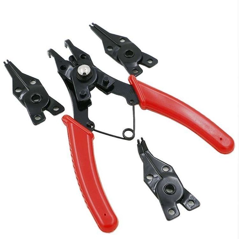 GENERICO - Alicate Multifuncional para Anillos de Retención 4 en 1