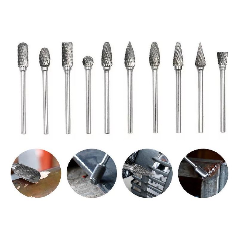GENERICO - Set de 10 Limas para Desbastar Metal Madera y Plástico