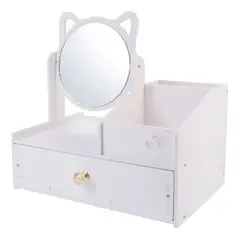 GENERICO - Organizador Premium de Maquillaje con Espejo y 2 Cajones