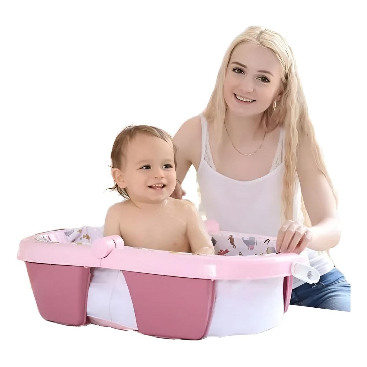 GENERICO - Bańera Plegable Inflable Antideslizante para Bebés