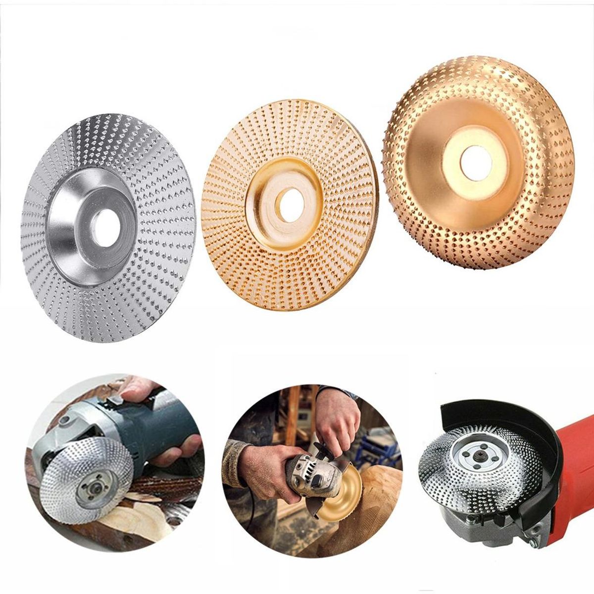 GENERICO - Disco Abrasivo Multiusos para Amoladora en Talla de Madera