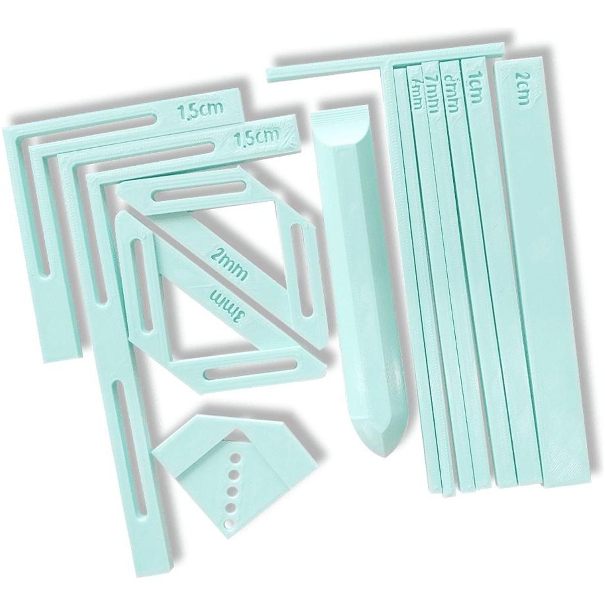 GENERICO - Set de Reglas 3D para Encuadernación y Scrapbooking Personalizado