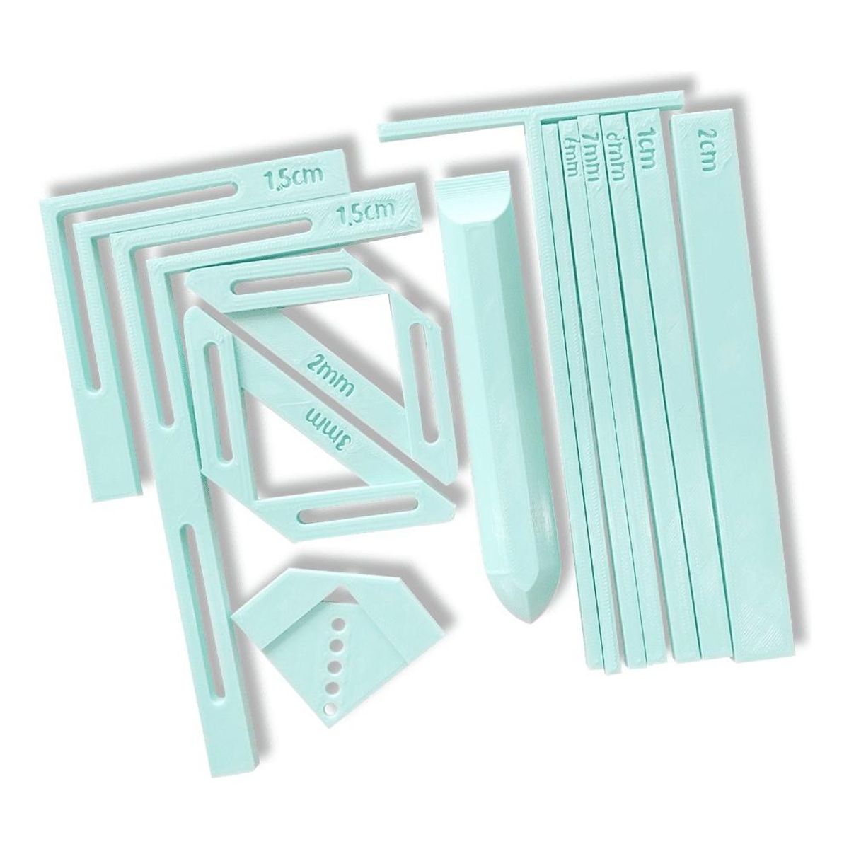 GENERICO - Set de Reglas 3D para Encuadernación y Scrapbooking Personalizado