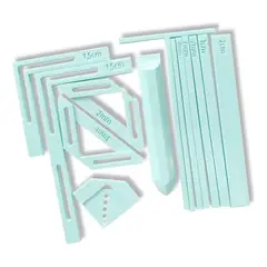 GENERICO - Set de Reglas 3D para Encuadernación y Scrapbooking Personalizado