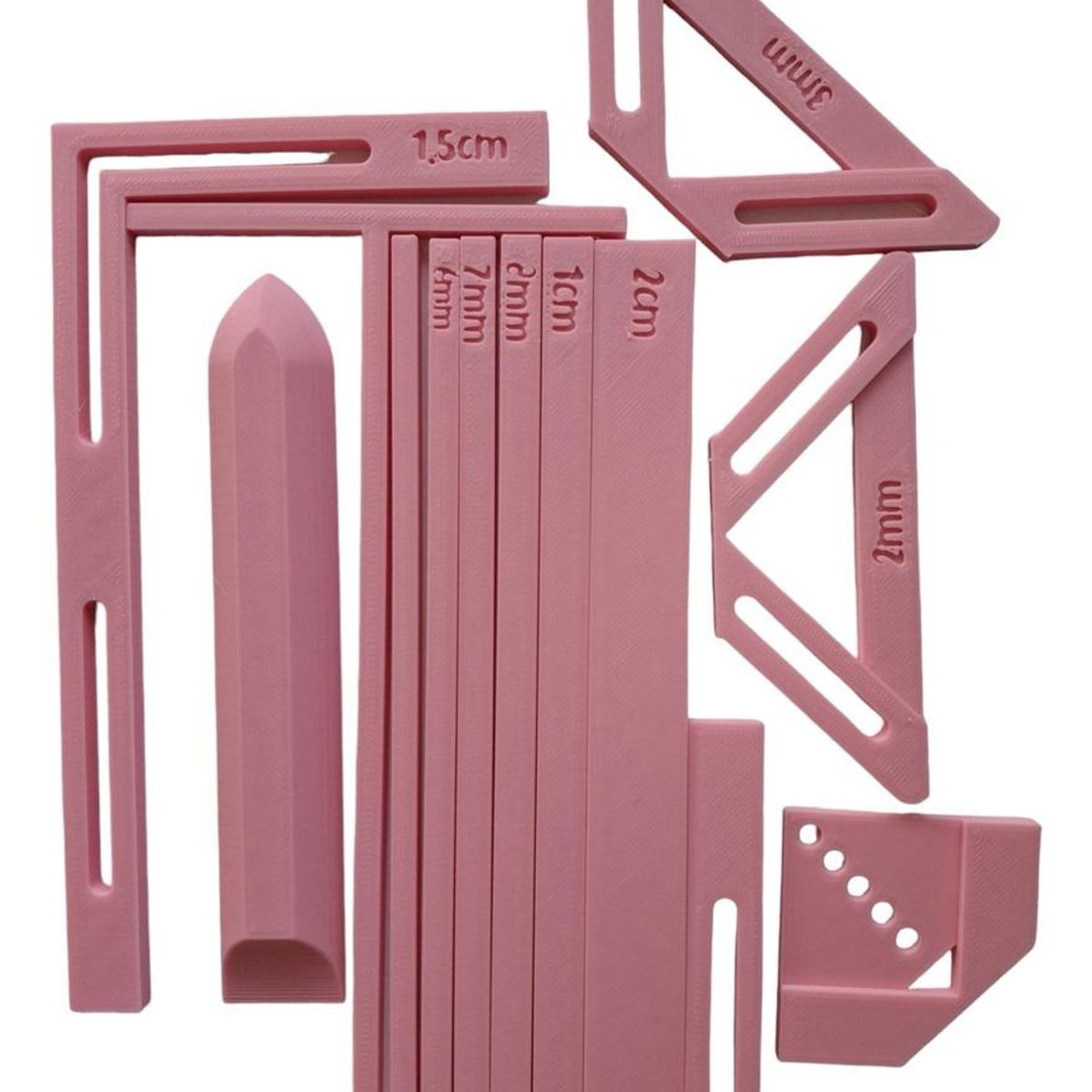 GENERICO - Set de Reglas 3D para Encuadernación y Scrapbooking Personalizado