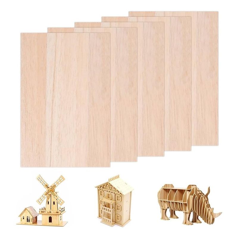 GENERICO - Hojas de Madera de Balsa Gruesas para Proyectos Creativos