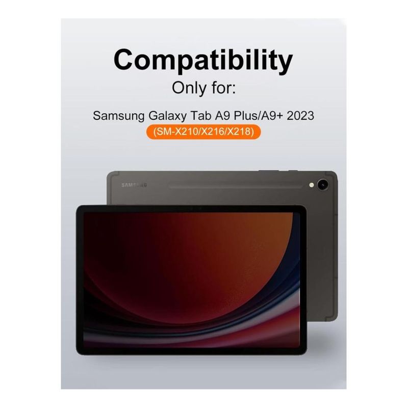 GENERICO - Funda Plegable con Teclado Español para Galaxy Tab A9+ Plus