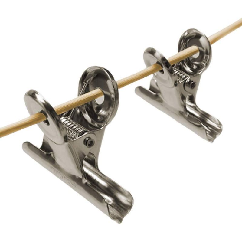 GENERICO - Clips de Acero Cromado para Uñas y Papeles - Pack de 72