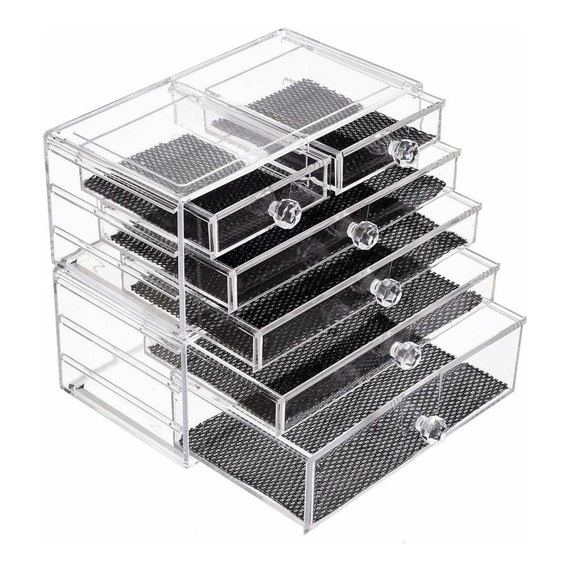 GENERICO - Caja Organizador Apilable de Cosméticos 6 Cajones Acrílico