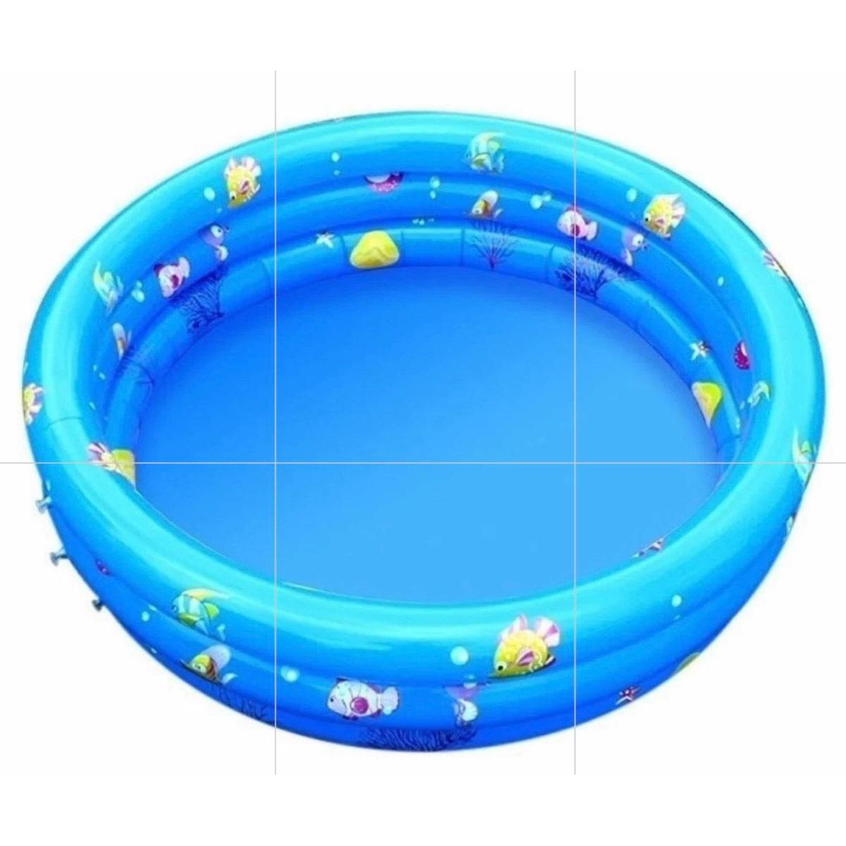 GENERICO - Piscina Inflable de PVC para Bebés 3 Anillos 140 cm Diversión