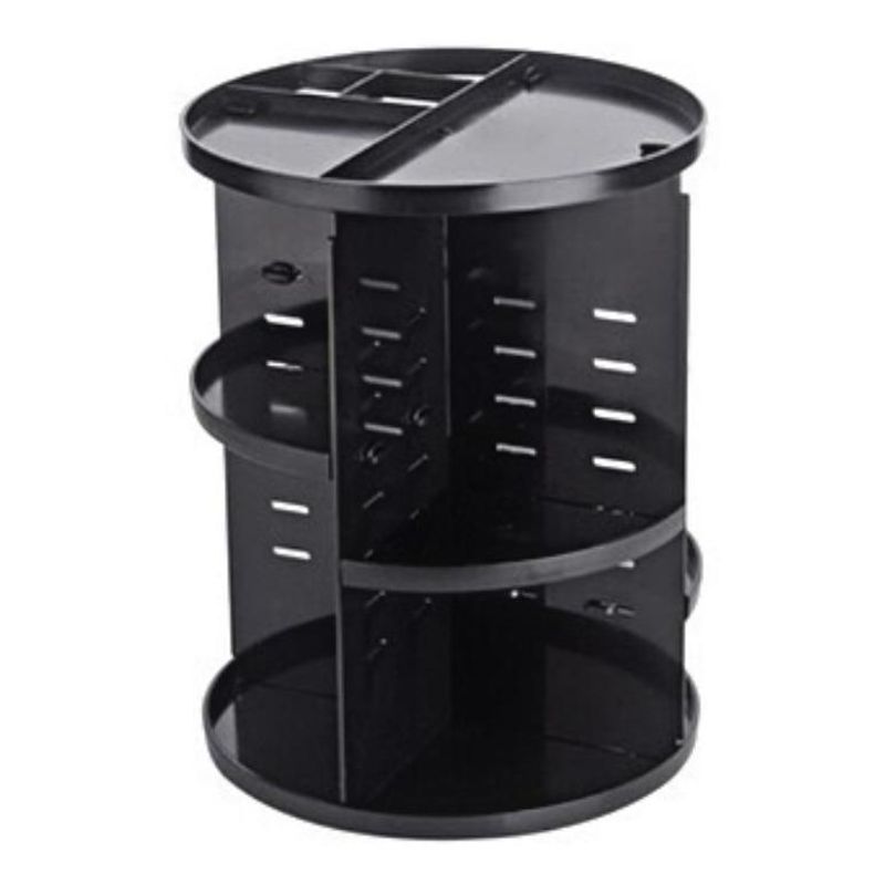 GENERICO - Organizador Giratorio 360 para Maquillaje y Cosméticos Negro