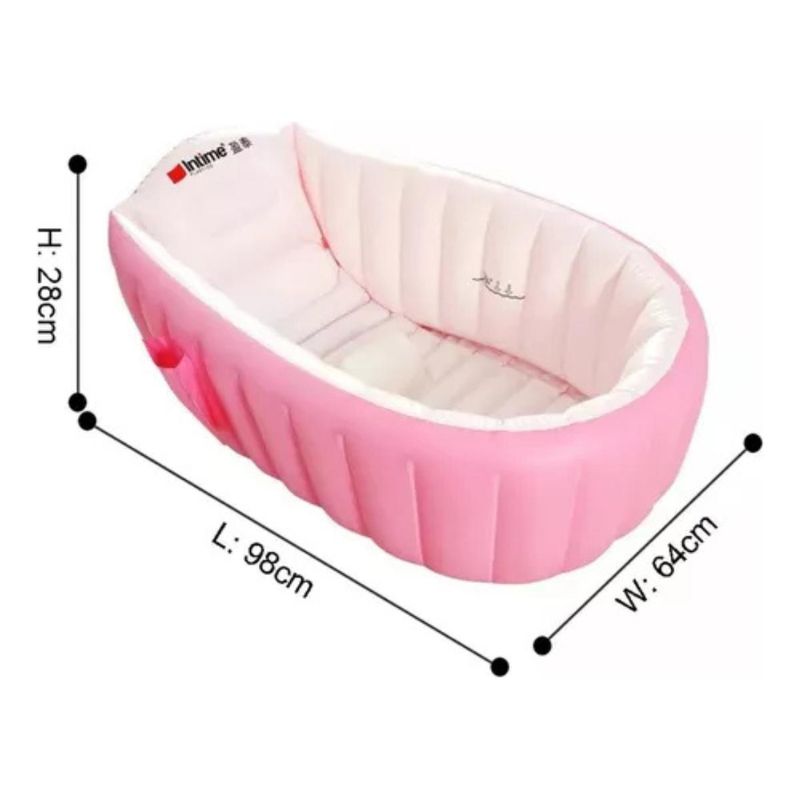 GENERICO - Baño Inflable Rosa para Bebé Comodidad y Seguridad Total