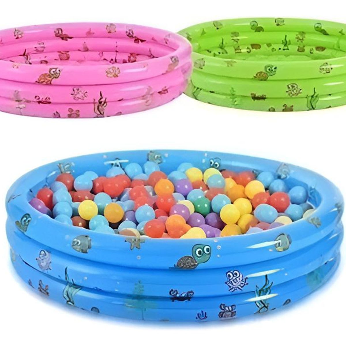 GENERICO - Piscina Inflable Redonda para Niños 30L Diversión Verano