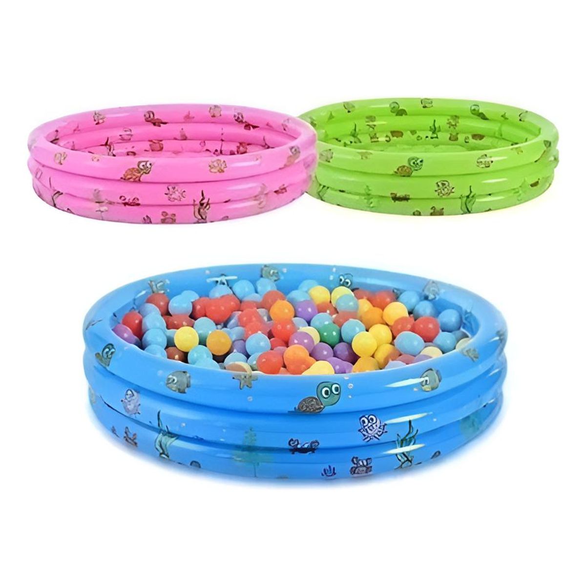 GENERICO - Piscina Inflable Redonda para Niños 30L Diversión Verano