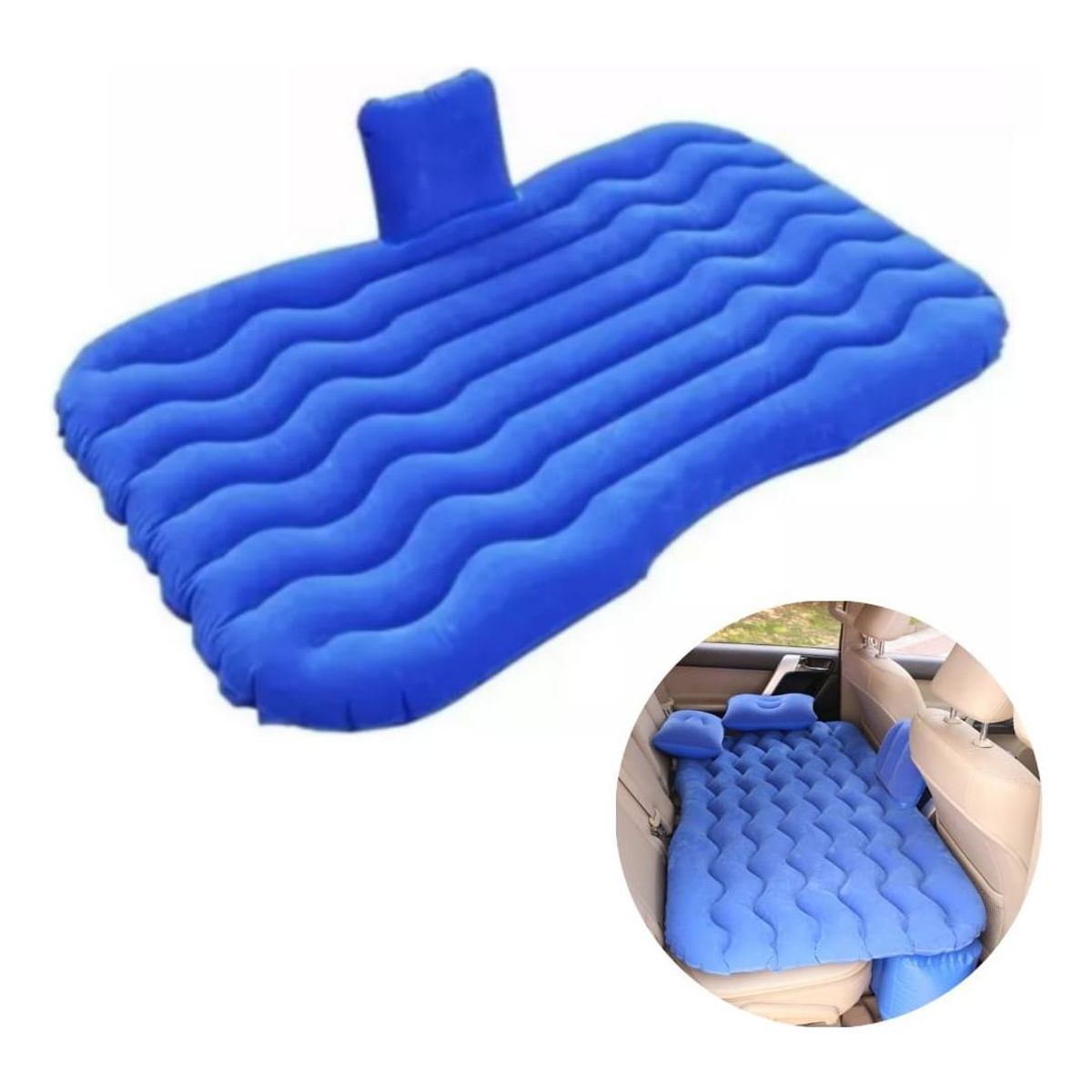 GENERICO - Cama Inflable Trasera para Autos con Compresor de 12V