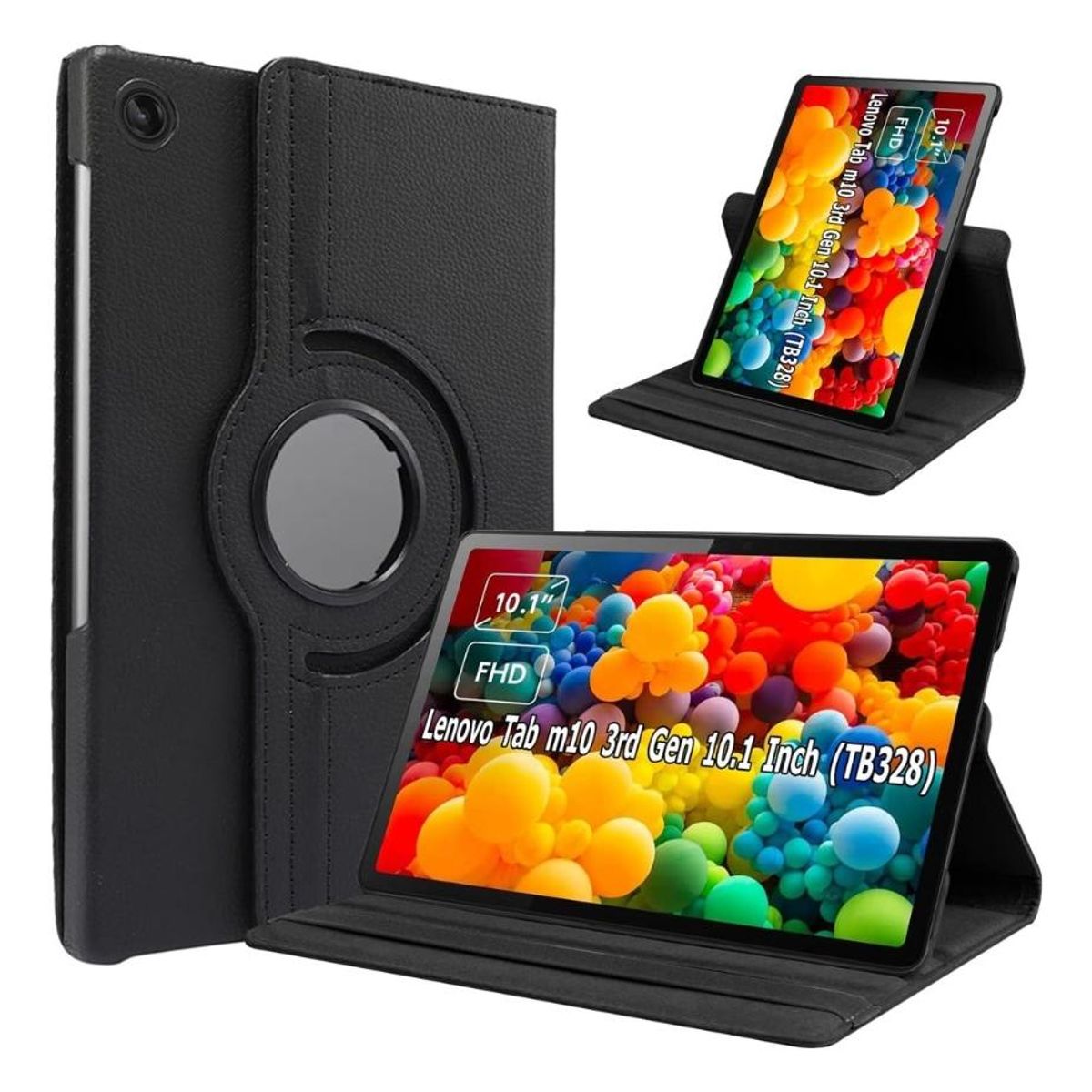 GENERICO - Funda Plegable Giratoria Premium para Tablet de 101