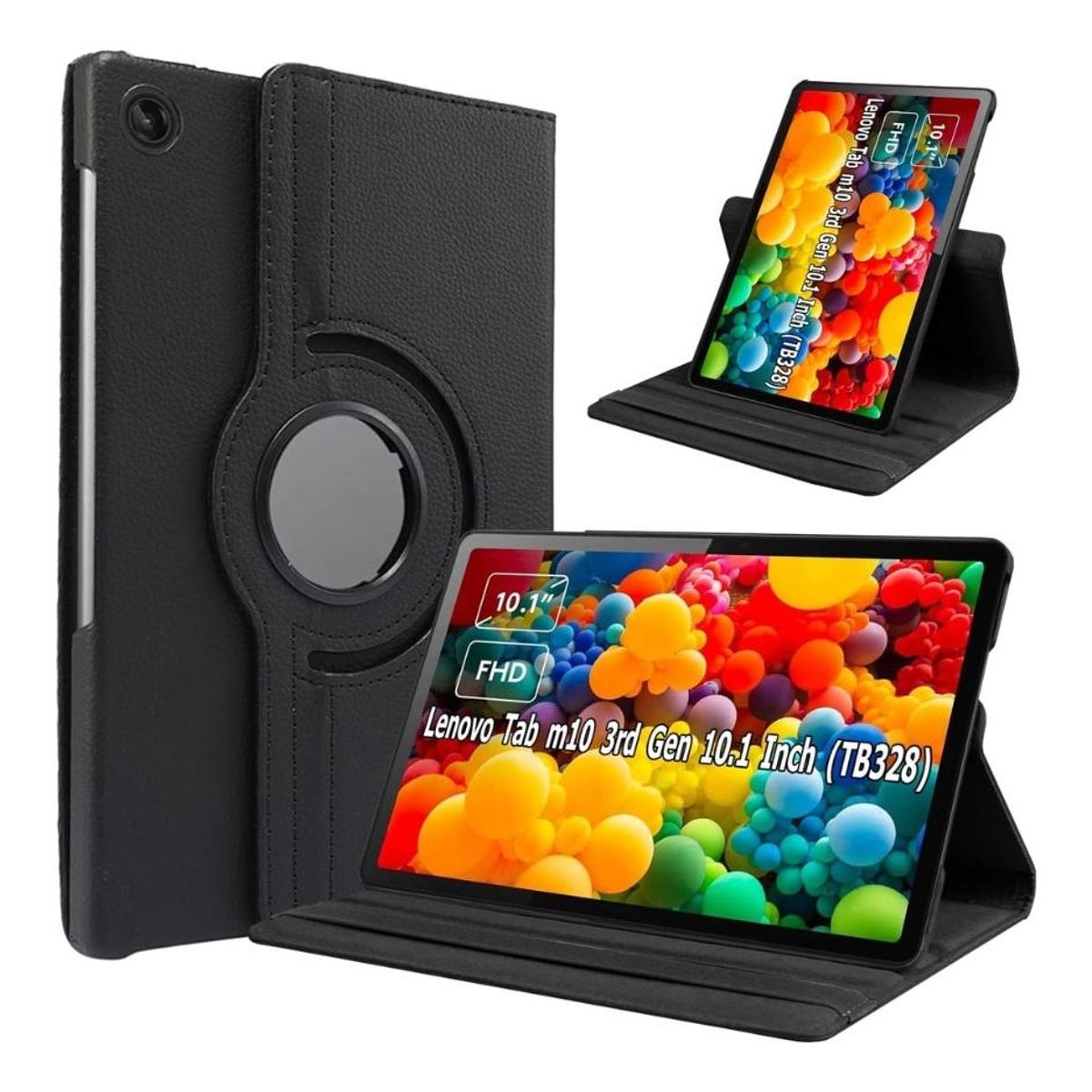 GENERICO - Funda Plegable Giratoria Premium para Tablet de 101