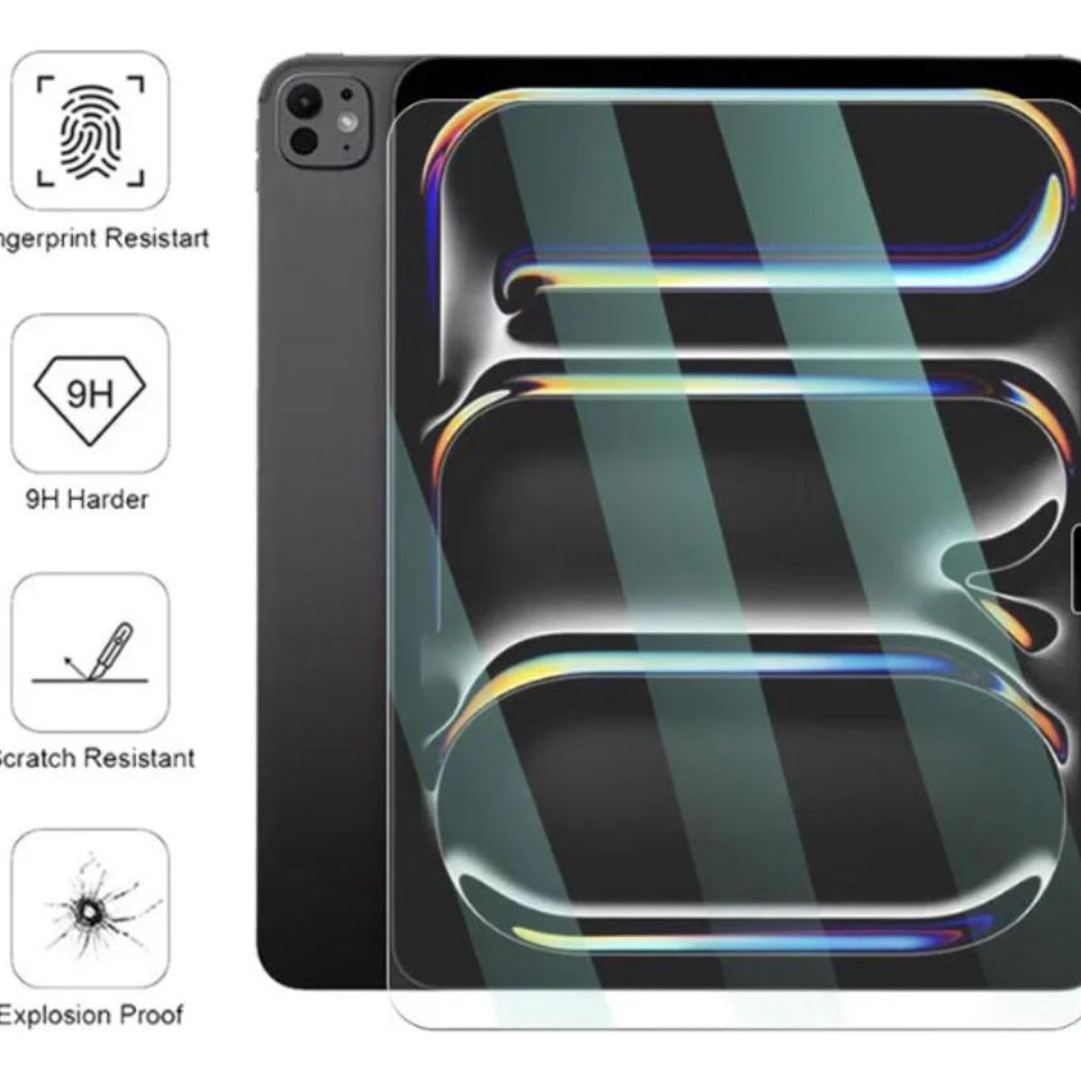 GENERICO - Protector de Vidrio Templado Ultra Delgado para iPad Air 13